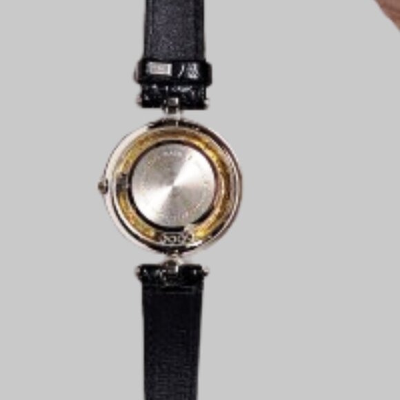 Gold Painted Medallion Face - Forty Eight Tiny Crystals and Two Large Crystals - Picture 15 of 16